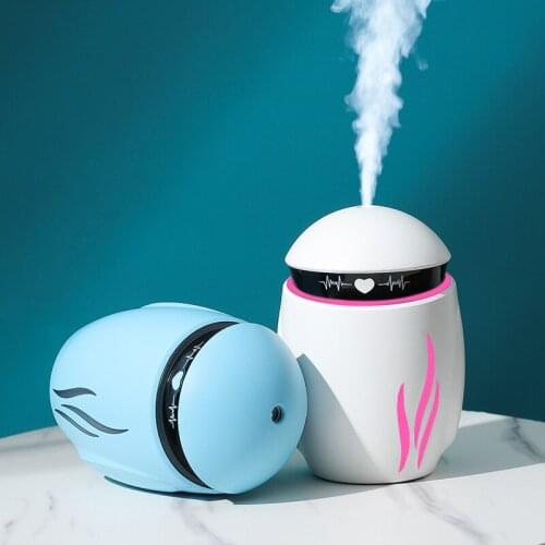 350ML Air Humidifier With Fan Night Light Robot Creative Gift Moisturizing Aromatherapy Atomizer Air Humidifier