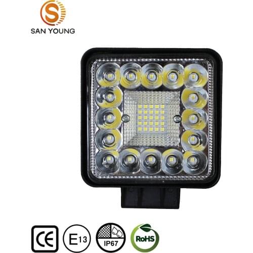 4 inch square 120W led work light 12V 24V trucks work lamp atv utv LED machine work light 10 pieces