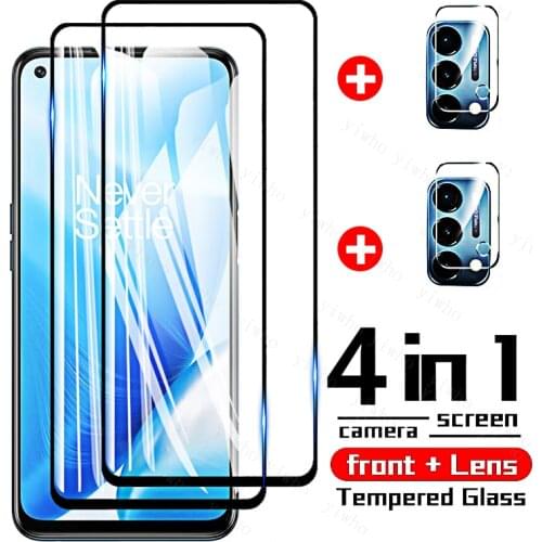 4 In 1 Tempered Glass for OnePlus Nord N200 N100 N10 Ce 5g Explosion-proof Screen Protector Glass 1+ One Plus 9 9r 8t Pro Camera