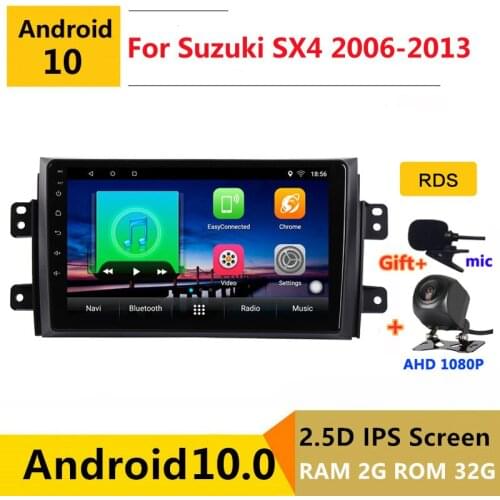 Android 10 Car DVD Multimedia Player GPS For Suzuki SX4 Fiat Sedici 2006 07 08 09 10 2013 audio auto radio stereo navigation