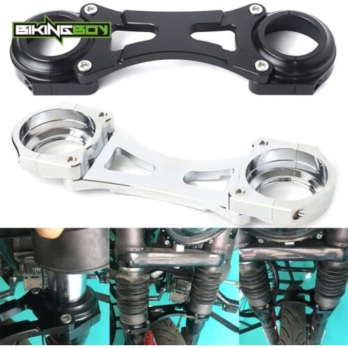 BIKINGBOY 49mm Balance Shock Front Fork Brace Bracket For Harley Dyna Super Glide FXD Street Bob FXDB Low Rider FXDL 07 08 09