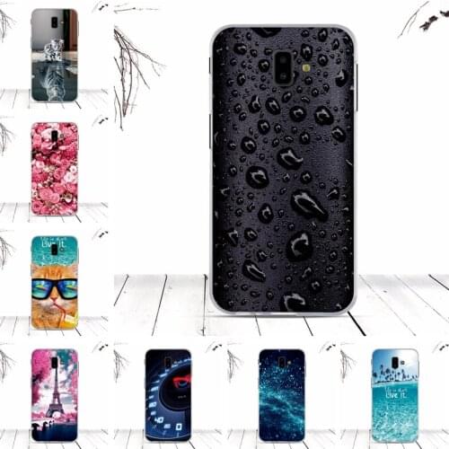 Fundas Cover For Samsung Galaxy J6+ J610/J6 Prime/J6 Plus Case Soft TPU Silicon Phone Cover For Samsung J6 Plus Case Coque Shell