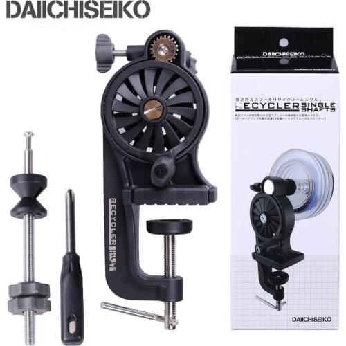 DAIICHISEIKO Japan Single Shaft Fishing Line Recycler 3.5:1 Quick Fishingline Linha Winder Spooler Pesca Accessories