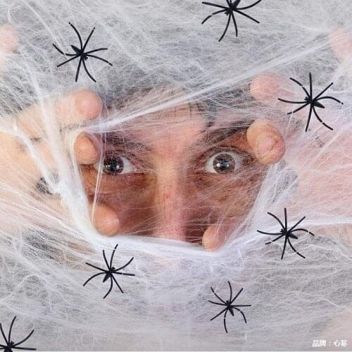 60/100Pcs Artificial Plastic Mini Simulation Spider Funny Fake Spiders Halloween Party For Halloween Decor Haunted House