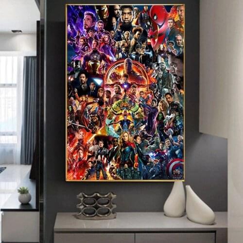 Marvel Movie The Avengers EndGame Canvas Painting Prints and Posters Wall Art Picture for Living Room Home Decoration Cuadros