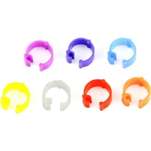 100X Chicken Hen Pigeon Leg Poultry Dove Bird Duck Chicks Parrot Clip Rings Band