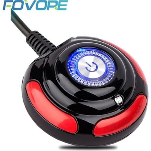 Computer Switch Power Supply on/off Reset HDD Push Round big Button Switch with 160cm Cable Bracket For Desktop PC Computer Host