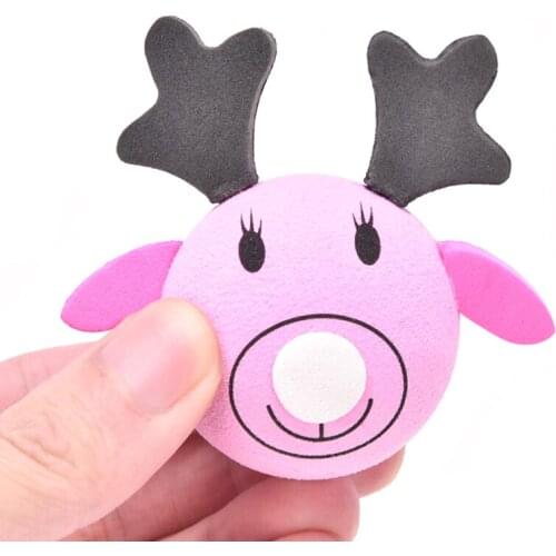 Cartoon Elk Car Antenna Topper Eva Decorative Topper Balls For Car Christmas Accessories