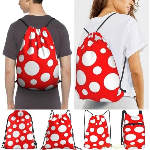 Men Waterproof Purpose Drawstring Backpack Bags Kusama Women Outdoor Travel Backpacks Gym Bags Training Swimming Fitness Bag