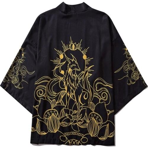 Men Japanese Kimono Cardigan Men Samurai Costume Clothing Kimono Jacket Mens Kimono Shirt