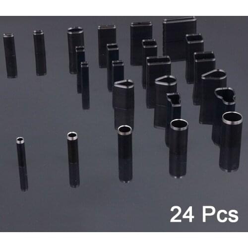 DIY Leather Crafts 24/39 Shape Style One Hole Hollow Puncher Tool Set Handmade Leather Bag with Belt Short Hole Hole Set Tools