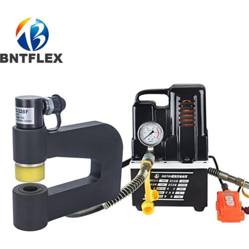 With electric pump SYD-32BF split hydraulic hole opener bridge sink puncher distribution stainless steel punching machine