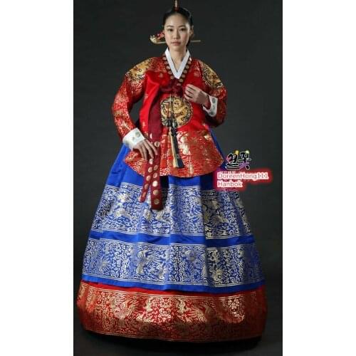 Hanbok Dress Traditional Korean Ceremony Costume DANGUI Korean Royal Costume