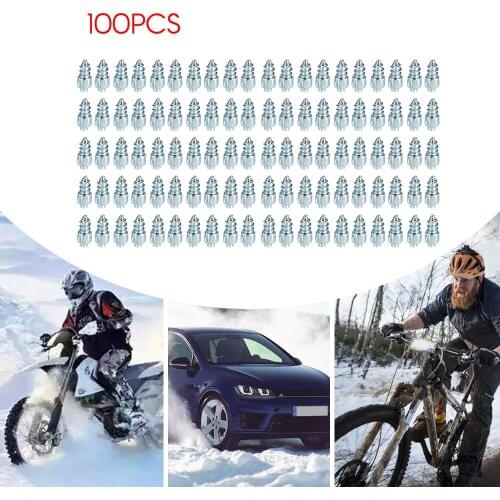 Model Snow Screw Tire Studs Anti Skid Falling 2019 New Spikes Wheel Tyres 100PCs for Car Motorcycle Bicycle For Bmw Ford VW Audi
