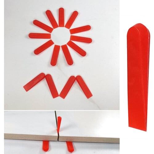100pcs Elastic Tile Alignment Tile Leveling System Locator Spacers Level Wedges Adjust the Gap Caused by Ceramic Tile Defects