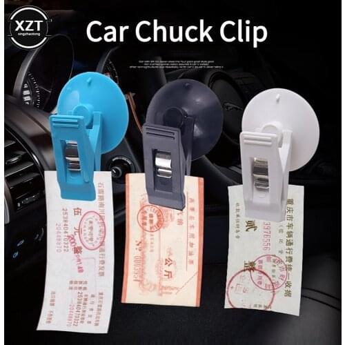 2pcs/set Car Styling Windshield Parking Card Ticket Auto Window Mount Sucker Clip Organizer Removable Hook Holder Auto Interior