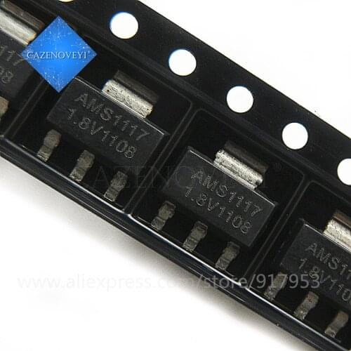 50pcs/lot AMS1117-1.8 AMS1117 1.8V 1A SOT-223 new original In Stock