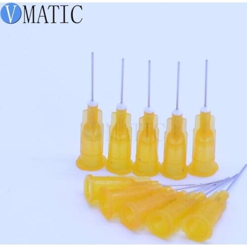 Free Shipping Non-Sterilized 100Pcs 25G Blunt Tip Glue Dispensing Needles 1/2 Inch