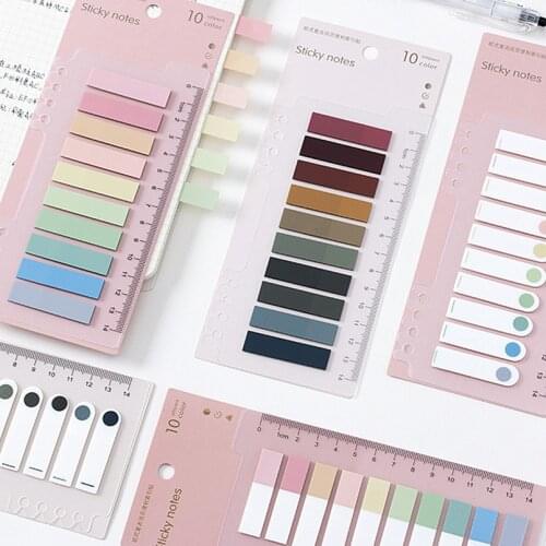 The9 Fresh Series Notebook Self-Stick Notes Schedule Self Adhesive Memo Pad Sticky Notes Bookmark Planner Stickers