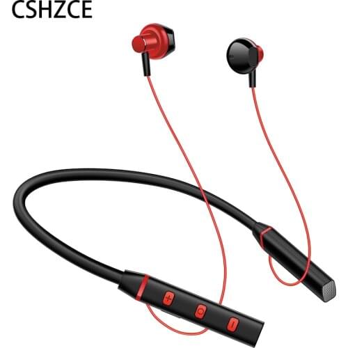 Bluetooth Earphone Neckband Collar Earbuds Stereo Bluetooth Headset Wireless Sport Earpiece Handsfree With Mic For Mate 40 Pro