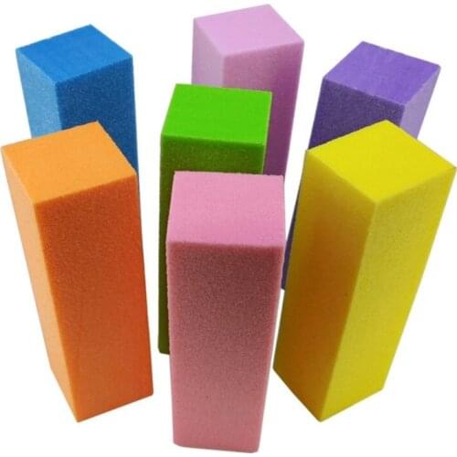 Nail Art Buffer Sanding Block Buffs Professional Nail Files Polishing Tools Pedicure Manicure Pink Blue Green Yellow Purple Acce