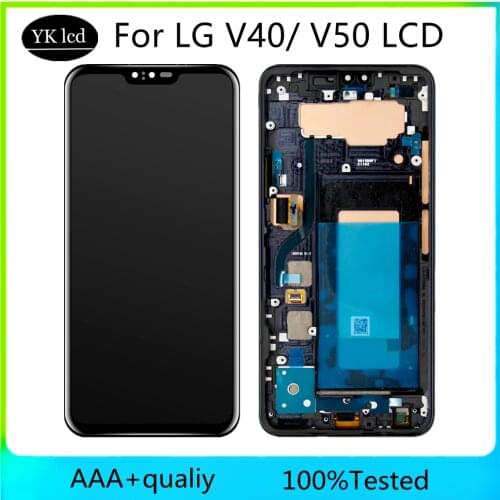 For LG V40 V50 LCD Display Touch Screen Digitizer Assembly With Frame For LG V40 ThinQ V50 ThinQ 5G lcd Replacement