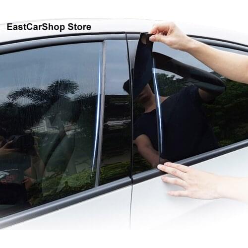 For Mazda 6 GG GH GJ GL 2012 2011 2010 Car Central Middle Column PC Window Trims Decoration B C Pillar Strip 2002-2009
