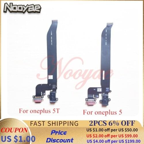 For Oneplus 1+ 5 A5000 / 5T A5010 Dock Connector USB Charger Charging Port Earphone Jack Flex Cable Module