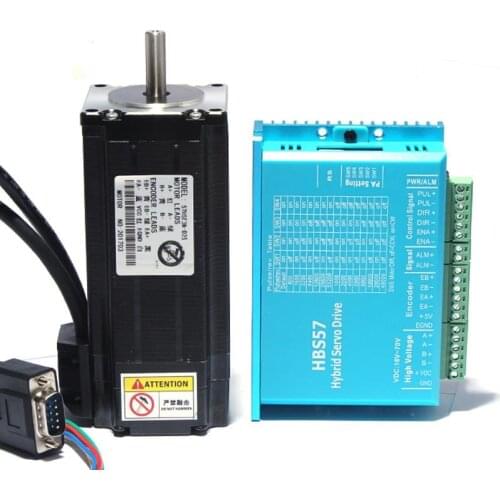 HBS57 Closed-loop servo motor driver Hybrid stepping servo driver CNC controller DC24-60V and supporting driver