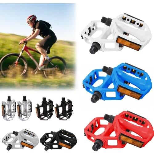 MTB BMX Mountain Bicycle Bike Aluminum Alloy Pedal Cycling Pedals Footrest Foot Shiny Luminous Gleamy