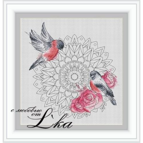HH WY Top Quality Lovely Counted Cross Stitch Kit counted embroidery cross stitch Datura and Birds