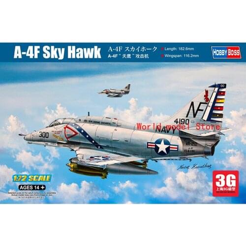 HobbyBoss 87255 1/72 Scale A-4F Sky Hawk Plastic Aircraft Assembly Model Kits