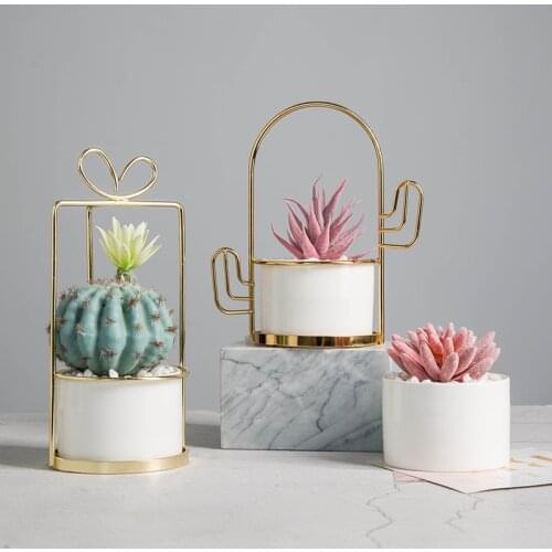 Artificial Flower Cactus Iron Flower Stand Home Decor Living Room Cafe Restaurant Christmas Wedding Decoration Home Decor Gifts