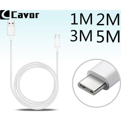 1 2 3 5 M Meter Type C Cable For Xiaomi Mi CC9e Mi9 CC 9SE CC9 A3 9T K20 Pro TypeC Charger Mobile Phone Cables Accessories USB C
