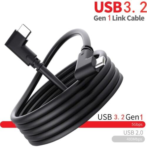 For Oculus Quest 2 Link Cable USB 3.2 Gen 1 for Oculus Link Cable Type C Data Transfer Quick Charge 3M 5M Steam VR Accessories