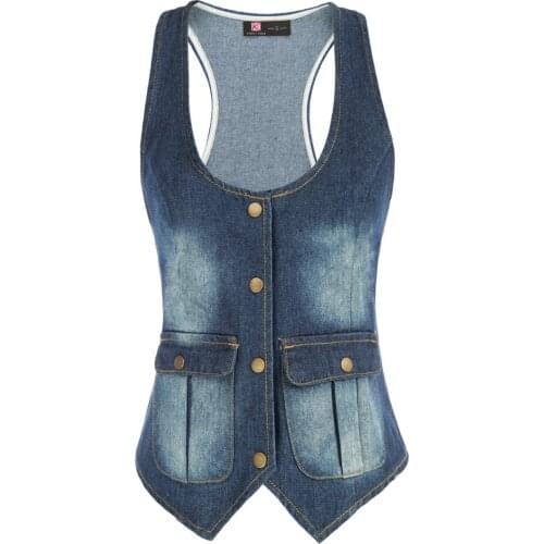 Kate Kasin Womens Denim Jackets