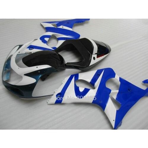 7 free gifts motorcycle fairing kit for Suzuki gsxr1000 2000 2001 2002 K1 K2 blue white fairings set GSXR 1000 00 01 02 VB01