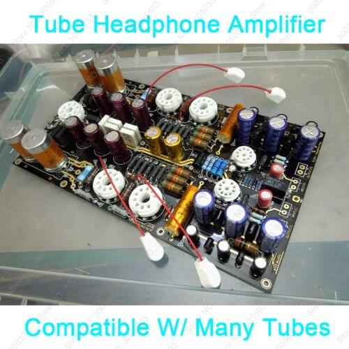 Hi-Fi Tube Headphone Amplifier 12AU7+EL500/EL504/EL519+GZ34 DIY Tube Headphone Amplifier