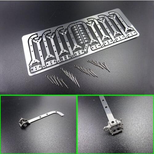 Metal Hinge Hinge Cargo Hopper for 1/14 Tamiya RC Truck Trailer Tipper Scania MAN Benz Actros Volvo Car Diy Parts