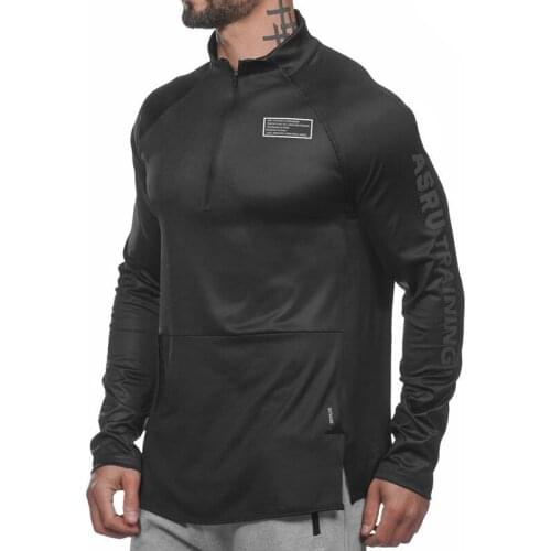 New Running Jackets Men Soccer Jackets Compression Long Sleeve Running GYM Top For Men Gym Fitness Running Jersey Windproof Coat