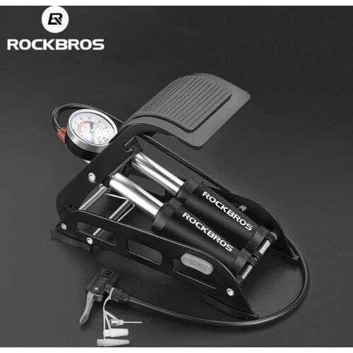 ROCKBROS Bike Pump Foot Pump High Pressure Portable Basketball Bicycle Pump Motorcycle Car Air Pump Bicycle Pump Inflator