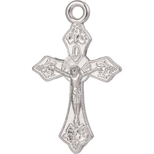 WholesaleDIY Accessories For Jewelry Cross Jesus TagChristmas Gifts Zinc Alloy Material Manufacturing