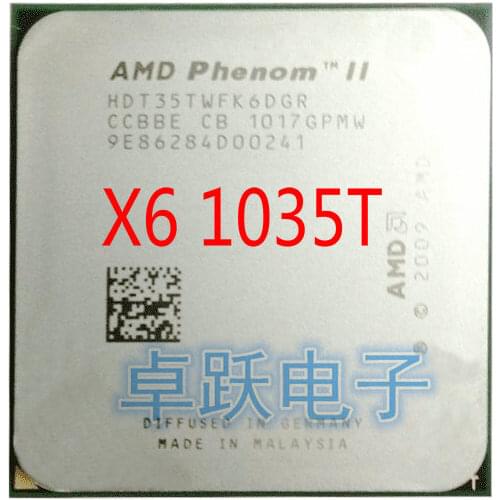 AMD Phenom II X6 1035T X6-1035T 2.6G Six-Core CPU processor Socket AM3 free shipping