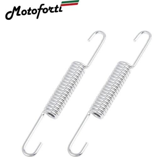 Motoforti 11.5cm Length 2pcs Motorcycle Side Bracket Kickstand Return Spring For Tvs Star