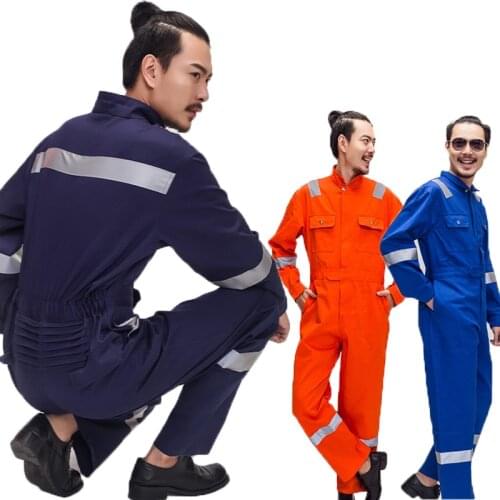 Work Overall Uniform Men Cotton Working Coverall Welding Suit Car Repair Workshop Mechanic Plus Size clothes Hi Vis Sailor Suits