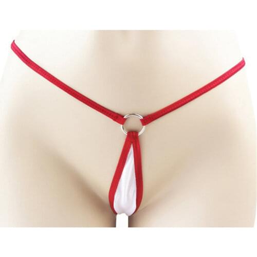 Sexy lingerie femme underwear women panties ropa interior femenina tanga thong Rimming ellipse transparent Great ring String