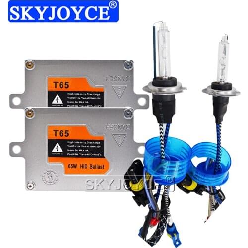 SKYJOYCE Premium H1 H3 H7 H8 H11 9005 HB3 9006 HB4 D2H Car Light Xenon HID Kit AC 65W HID Slim Ballast 5500K Auto Headlamp Bulbs