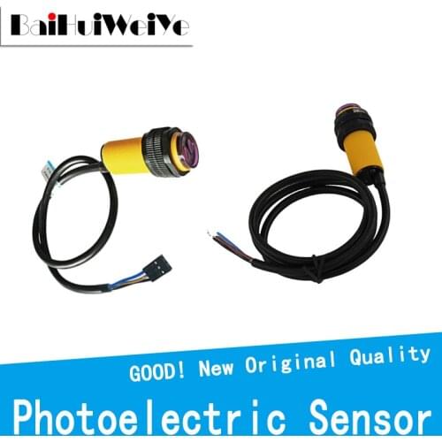 Smart Car Robot E18-D80NK Infrared Obstacle Avoidance Photoelectric Sensor Proximity Switch 3-80cm Detection Range Adjustable