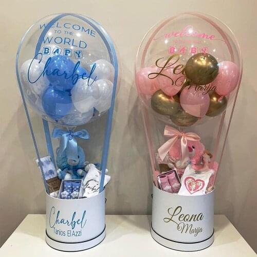 Balloon Gift Happy Wedding Party Decoration Shower Large Globos Attachment Sticker Supplies Surprise Box Hot Air Big Birthday