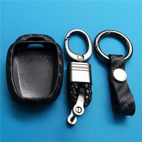 1 Pcs Car Key Fob Case Black Durable Silicone Keychain Protective Shell Fit For Toyota Vios 2012-2018 Replacement Accessories